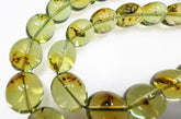 Natural Amber Egg Shape 12x14 mm Islamic Prayer Beads With Insects